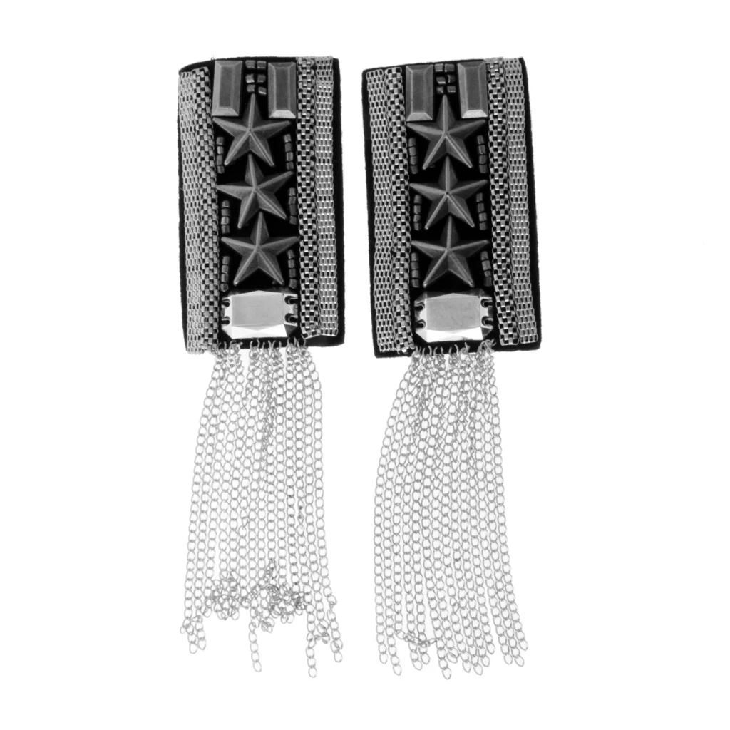 Звезда звенья цепи Униформа с кисточками Epaulet плечевые доски броши значки|Броши| |