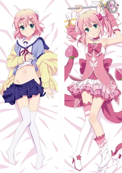 

Anime Machikado Mazoku The Demon Girl Next Door Momo Chiyoda Cosplay Dakimakura Pillow Case Hugging Body