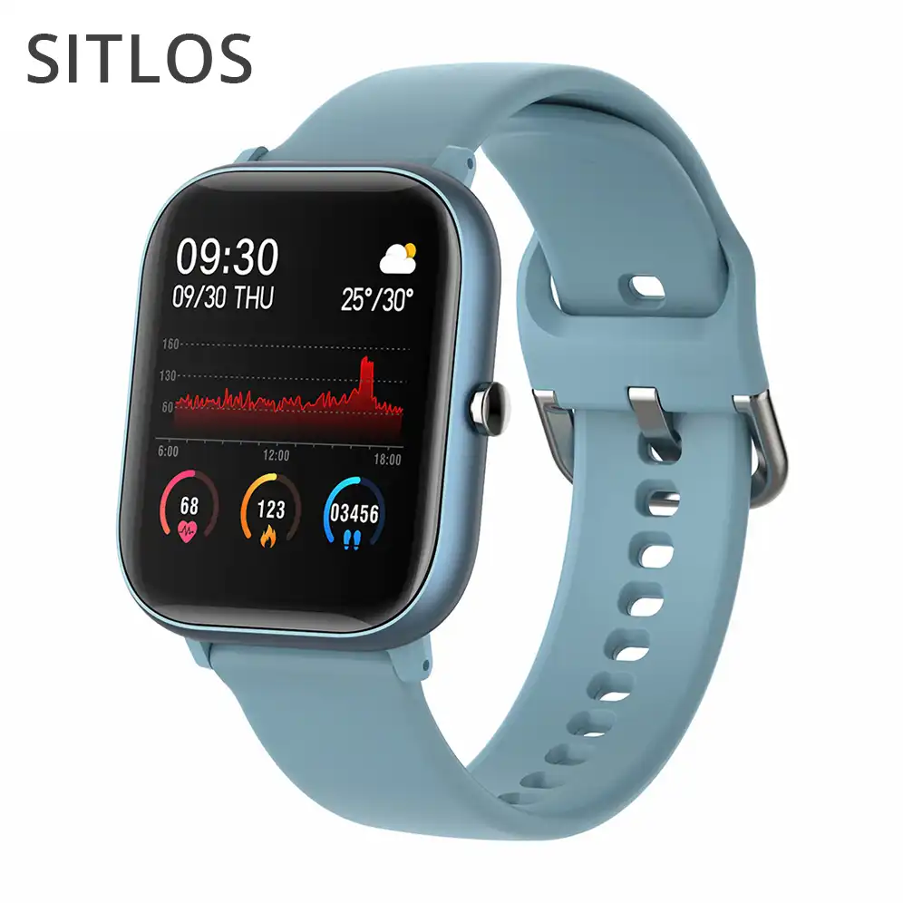 Lism P8b 2021 New Full Touch Heart Rate Sleep Fitness Smart Watch Men Women Multi Sports Watches