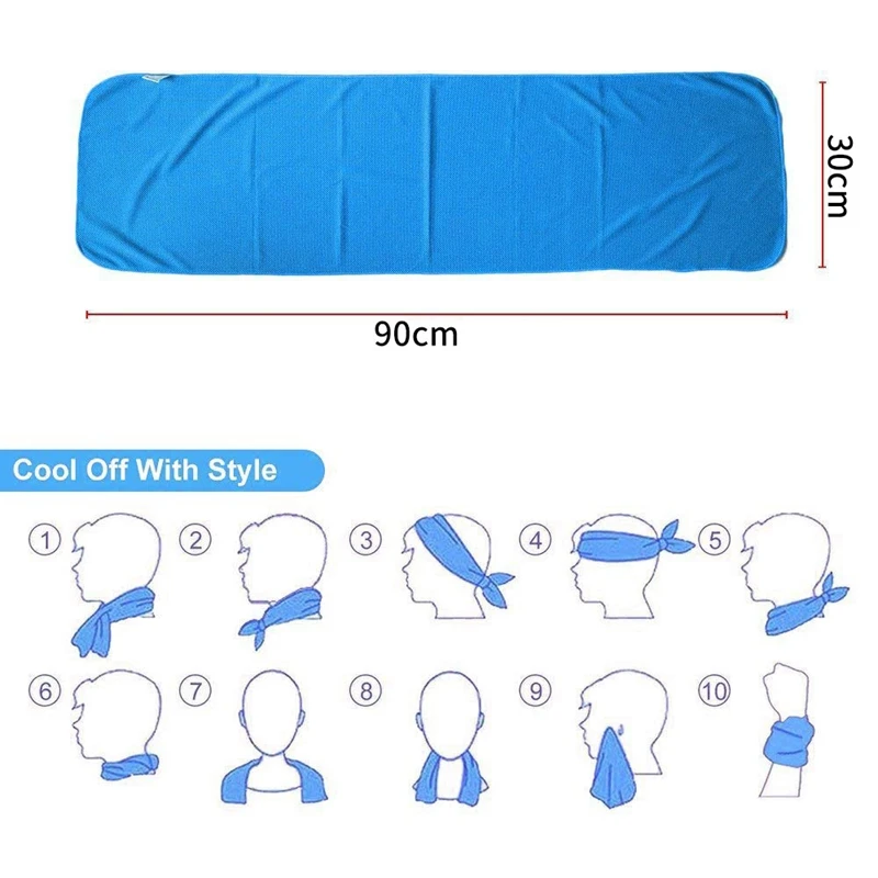 4 упаковки охлаждающее полотенце мягкое дышащее ледяное абсорбент полотенца быстрое высыхание полотенце s для йоги Спорт тренировки