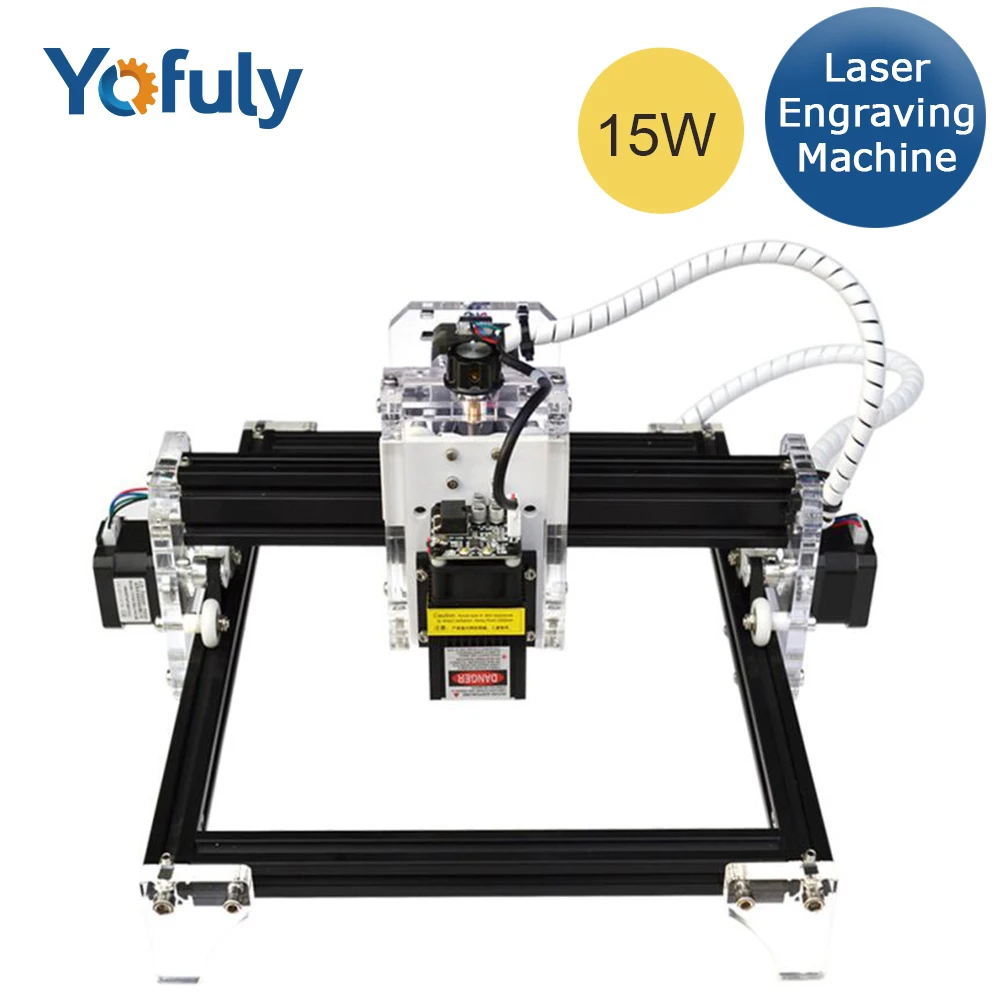

15W Laser Engraving Machine Laser Cutting Machine 24cmx19cm Working Area Metal Engrave Marking Machine
