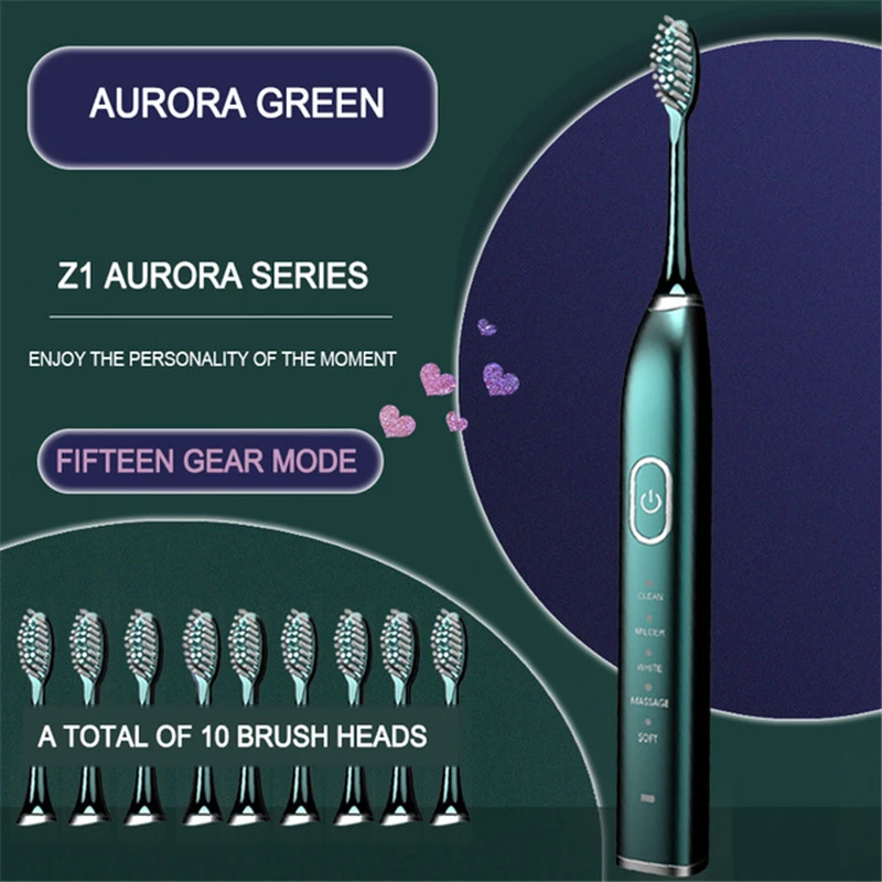 VIP Ultrasonic Sonic Electric Toothbrush 10 Mode USB Rechargeable Electronic Tooth Brush Waterproof Teeth Whitening Dental Brush VIP Ultrasonic Sonic Electric Toothbrush 10 Mode USB Rechargeable Electronic Tooth Brush Waterproof Teeth Whitening Dental Brush