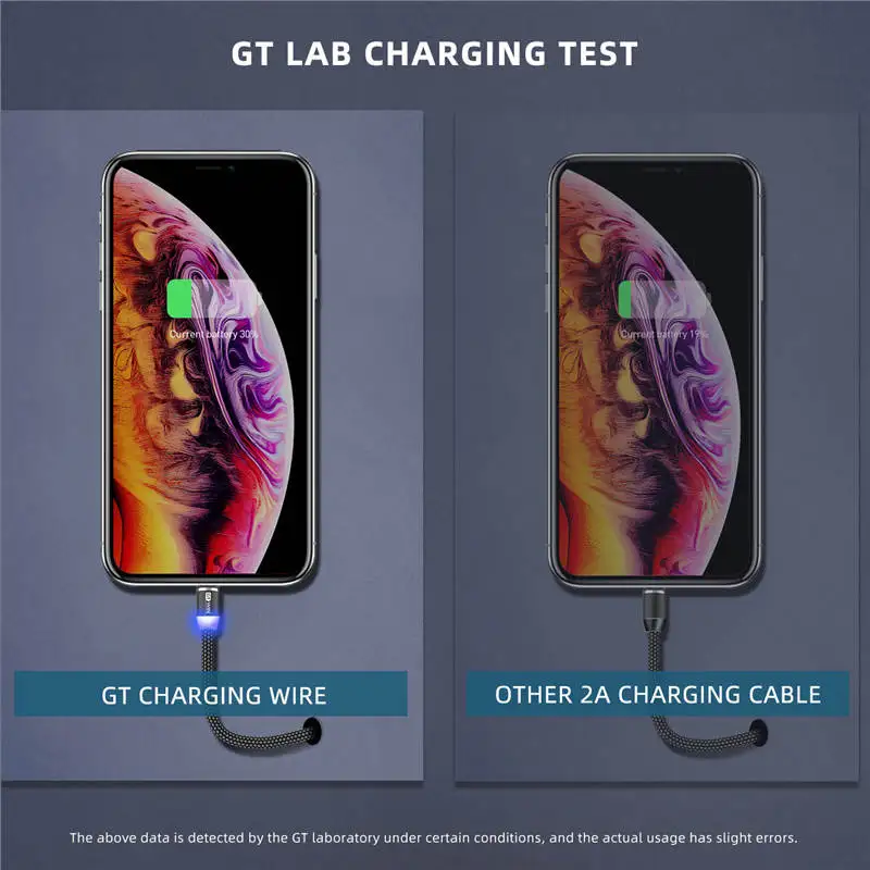 GTWIN 3A Магнитный usb type-C кабель для huawei samsung зарядный Магнитный кабель Micro USB шнур для мобильного телефона провод для iPhone