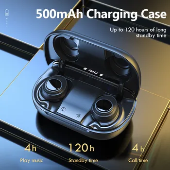 

Wireless Bluetooth 5.0 Earphones UV Sterilization Headsets With Mic Noise Cancelling IPX7 Waterproof Earbuds Wireless Headphones