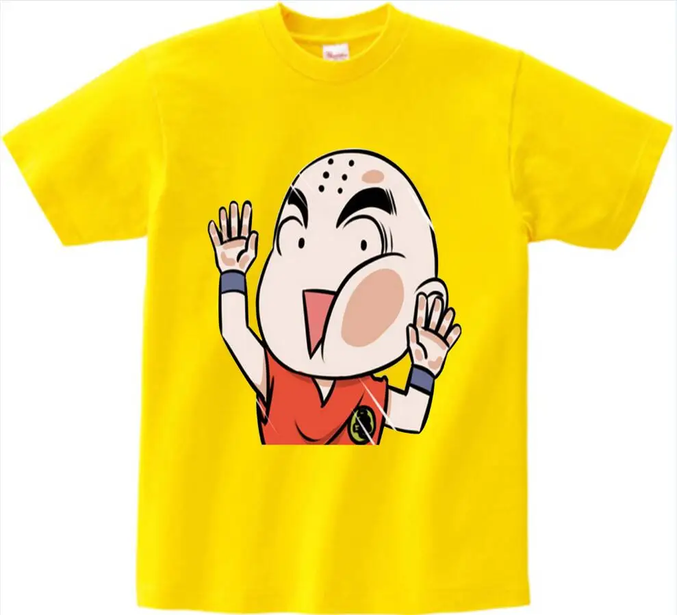 yellow childreTshirt Летняя модельная футболка с принтом «Жемчуг дракона», «Гоку», детские футболки с аниме рисунком, детская одежда для маленьких девочек - Цвет: yellow childreTshirt