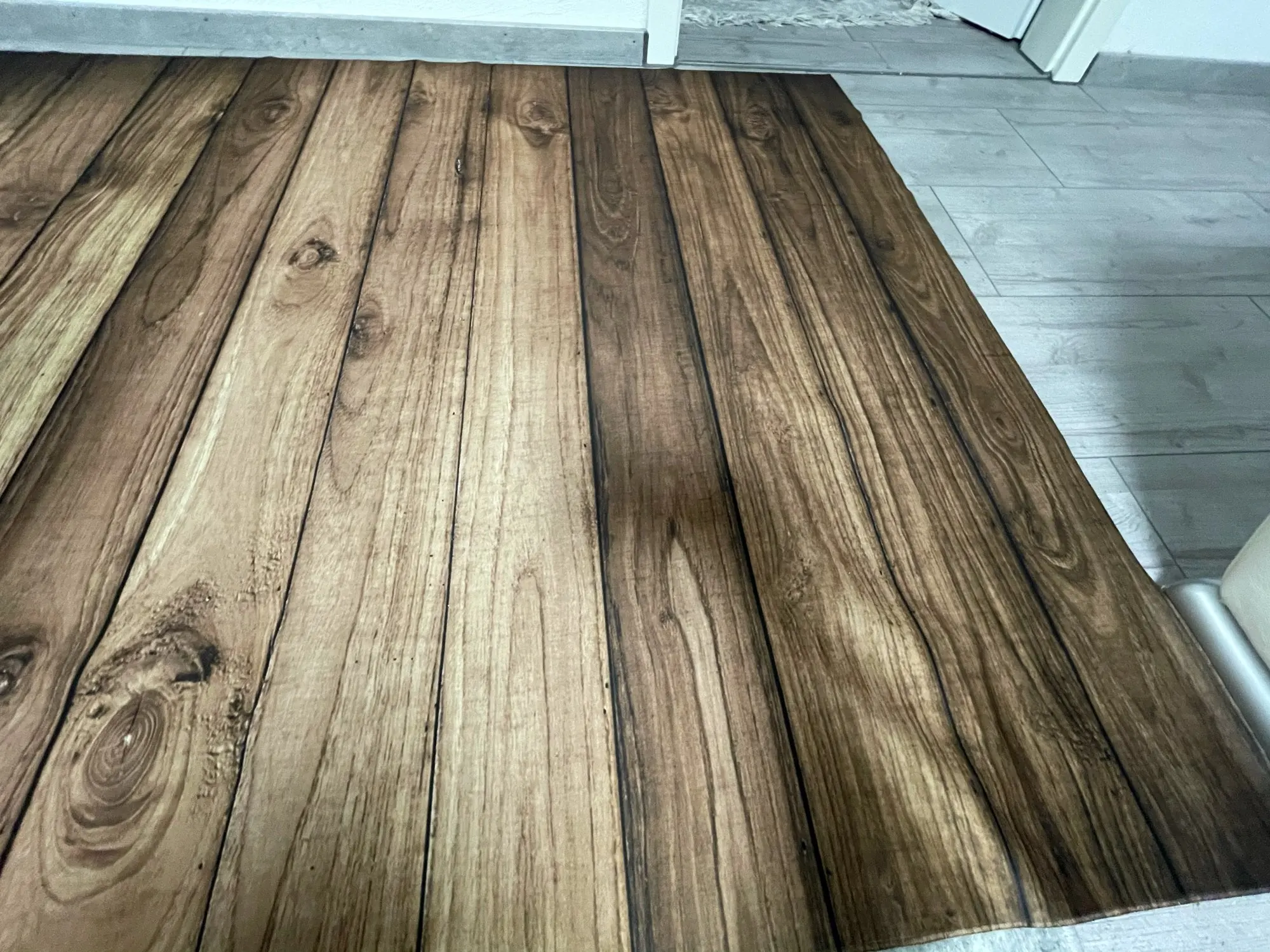 Pano de Fundo para Fotografia Tapete de Borracha Antiderrapante para Bebês Piso de Madeira Vintage para Estúdio Recém-nascidos Fotográfico - Image 3
