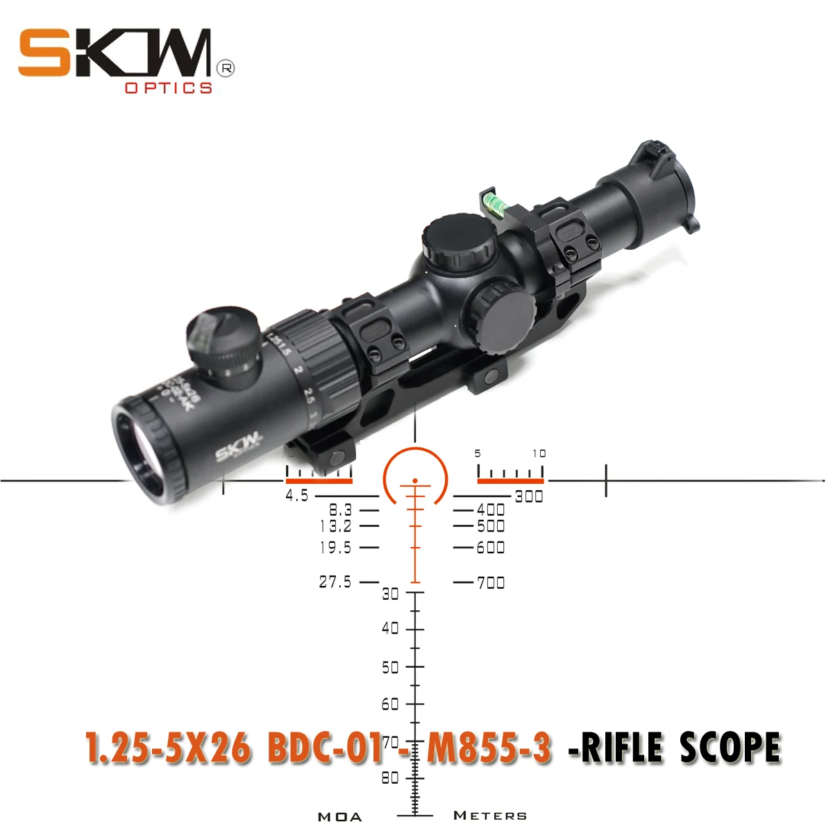 Тактические прицелы SKWoptics1.25 5x26bdc 01 M855 3 прицел для охоты AK AR M4 компактный винтовки
