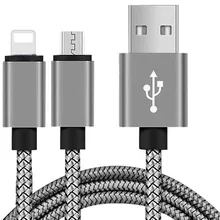 USB кабель для быстрой зарядки нейлоновое плетеное зарядное устройство Шнур для iphone 6 6S 7 8 Plus XR X XS MAX для Xiaomi huawei samsung Smart phone