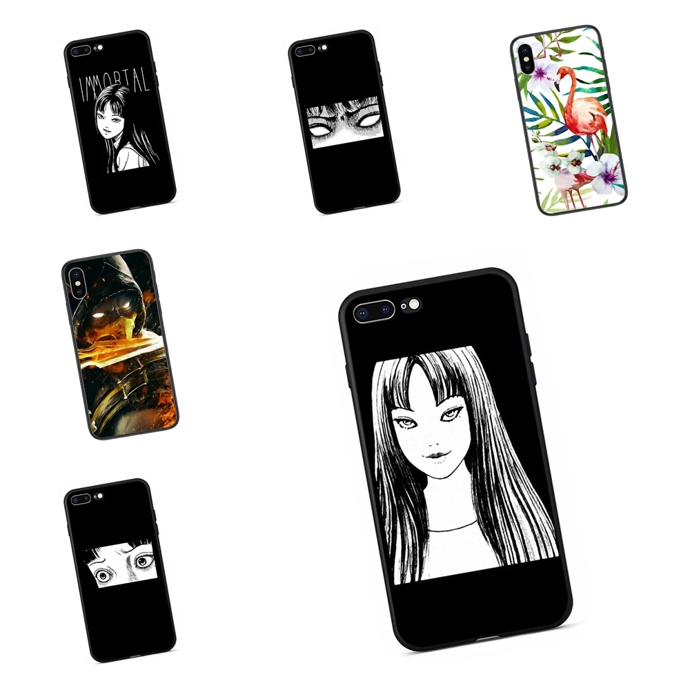 Fashionable Japanese Horror Comic Tomie For Huawei Honor 8A 8C 8X 9 9A 9I 9X 10 10I 10X 20 20I 20S V10 V40 Lite P9 Black Bumper | Мобильные