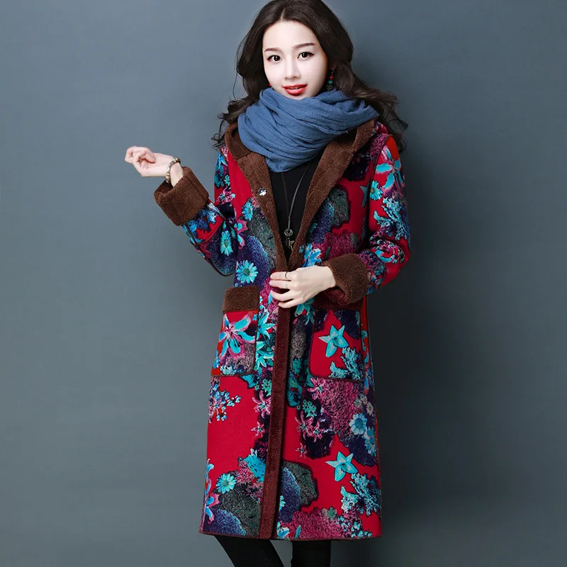 

2019 Winter Cotton-padded Clothes/Cotton Coat Versitile Fashion Casual Mid-length Printed Pattern Korean-style Trend Short Photo
