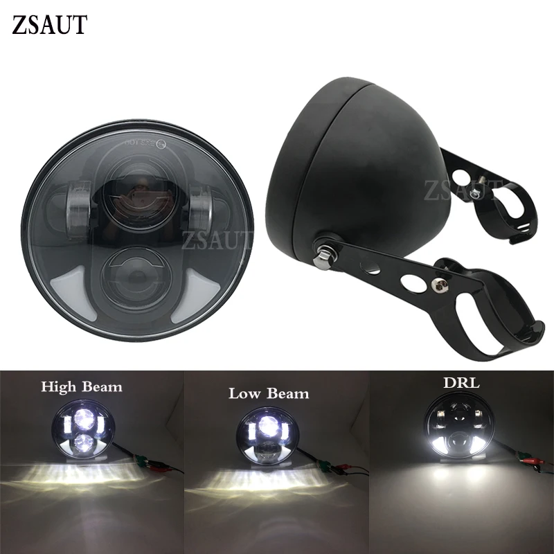 5 3/4'' Motorcycle Headlight Mount Bracket housing bucket 5.75 inch led