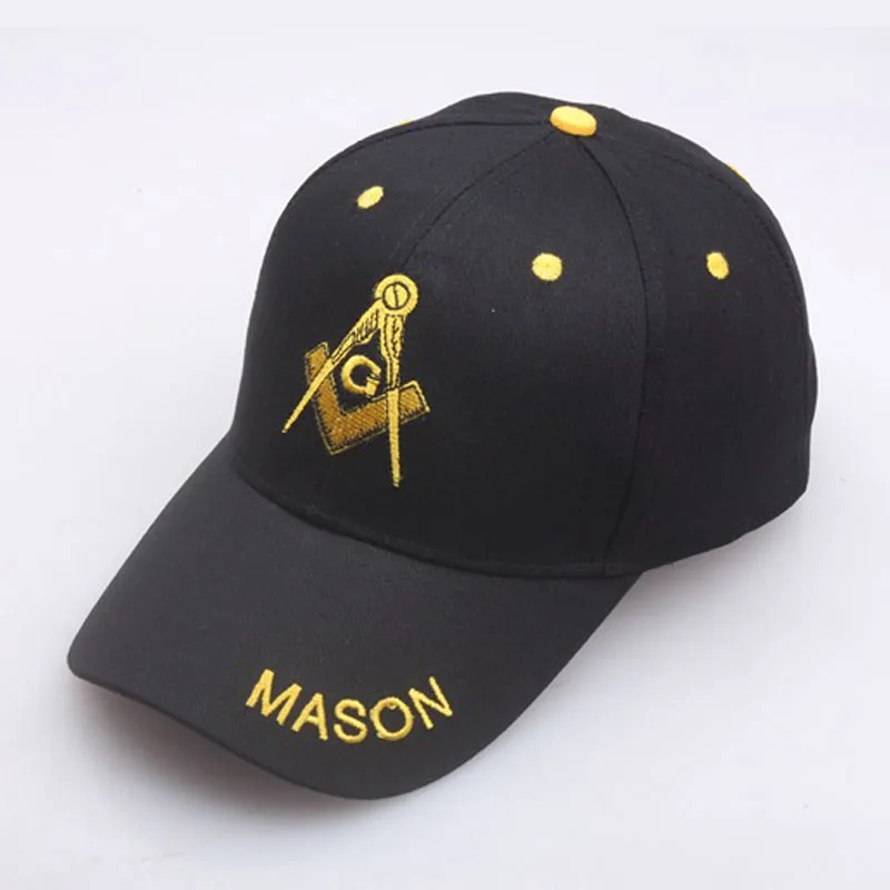 New Embroidery Masonic Baseball Cap Men Freemason Symbol G Templar Freemasonry Hat Men Women SnapbackTrucker Dad Hat Caps red dad cap