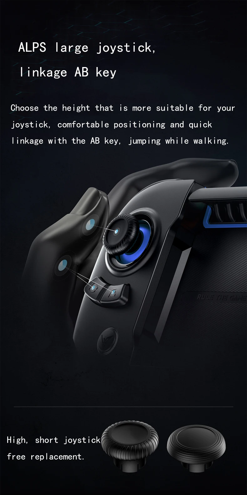 2021 New Professional e-Competition Wasp2 pubg mobile game controller  Bluetooth gamepad for Android/ios syste