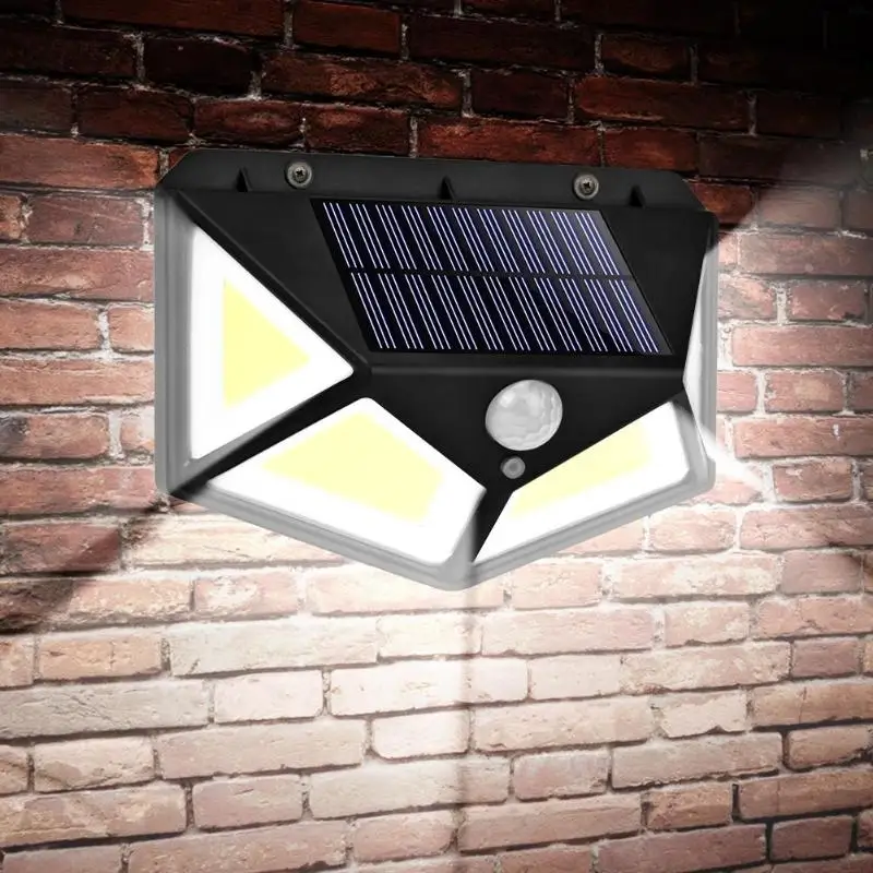 COB 68LED Солнечная энергия мощность стены крыльцо огни движения сенсор Широкий угол водонепроницаемый лампа для наружного двора улицы