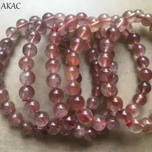 Дешевая цена натуральный красный Рутиловый Кварц Браслет 8-8,5 мм 5 браслетов как на фото