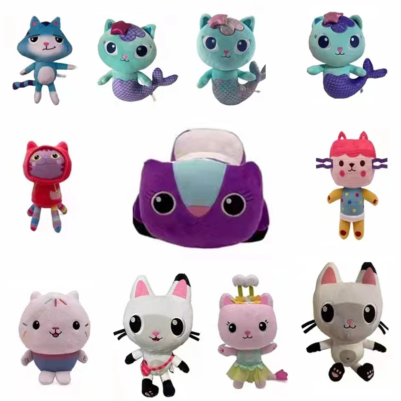 Gabby кукольный домик плюшевые игрушки Kawaii Mercat милые мягкие животные Русалка кошка