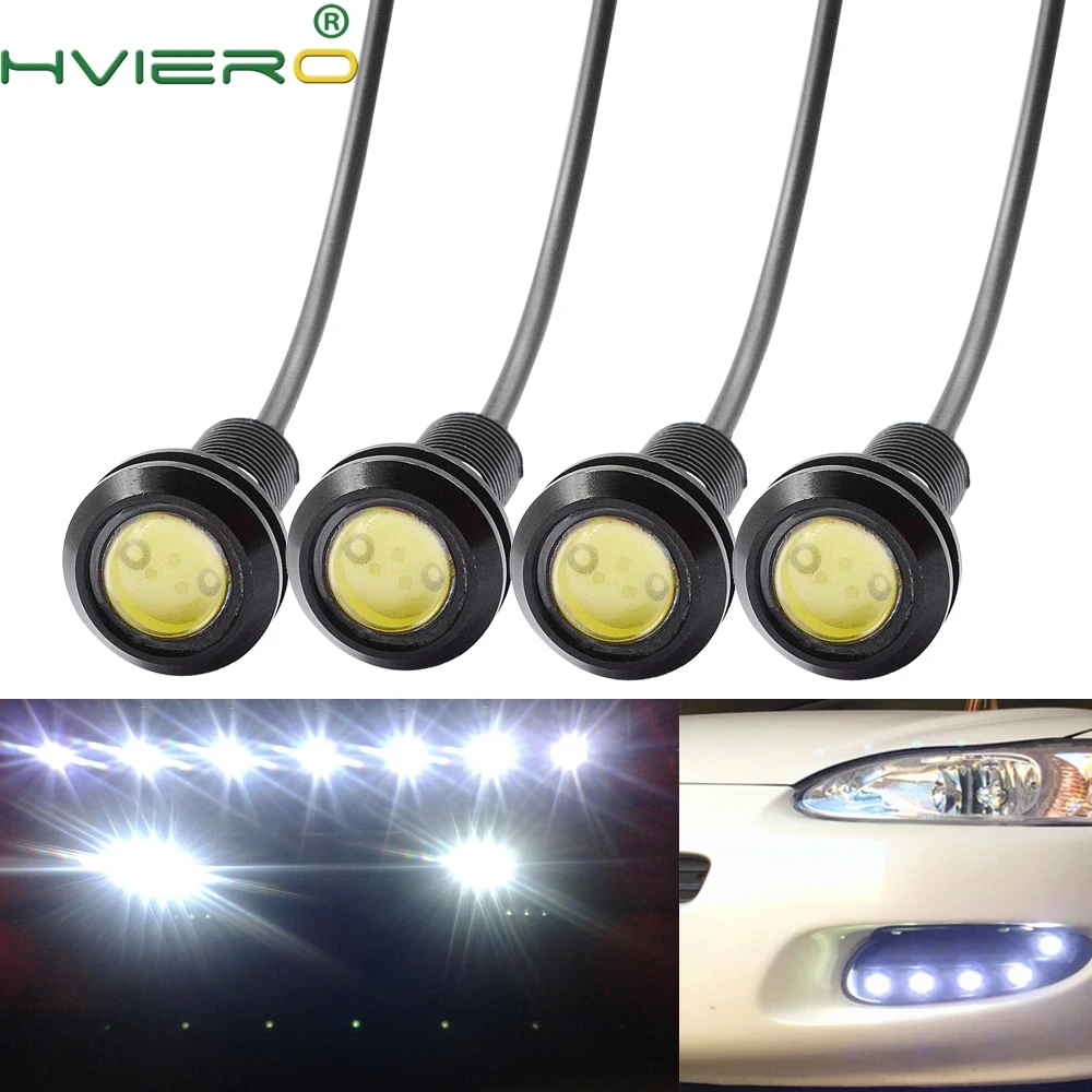 4 шт. Белый Красные, синие желтый 9 Вт DC 12 В Led Eagle Eye свет дневного бег Drl резервного копирования автомобиля двигатель парковочный сигнал лампы