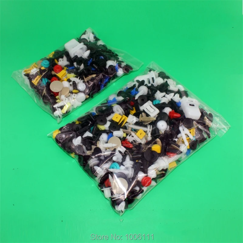 200Pcs Random Mixing Universal Car Fender Plastic Clips Bumper Interior Decoration Auto Fastener