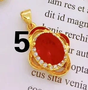 OMHXFC YM05 в европейском стиле модные ювелирные украшения для девушек и женщин для вечеринки, дня рождения свадебный подарок геометрический AAA циркон 24KT золотой кулон Шарм - Цвет камня: YM05-5
