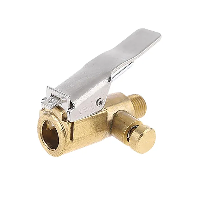 Car Tire Inflator Nozzle with Air Bleeding Valve Pump Car Tire Air