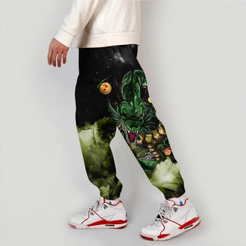 

WAWNI Dragon Ball Cargo Pants Harajuku Men Women 3D Anime Streetwear Elastic Waist Harem Hip Hop Streetwear Joggers Pants