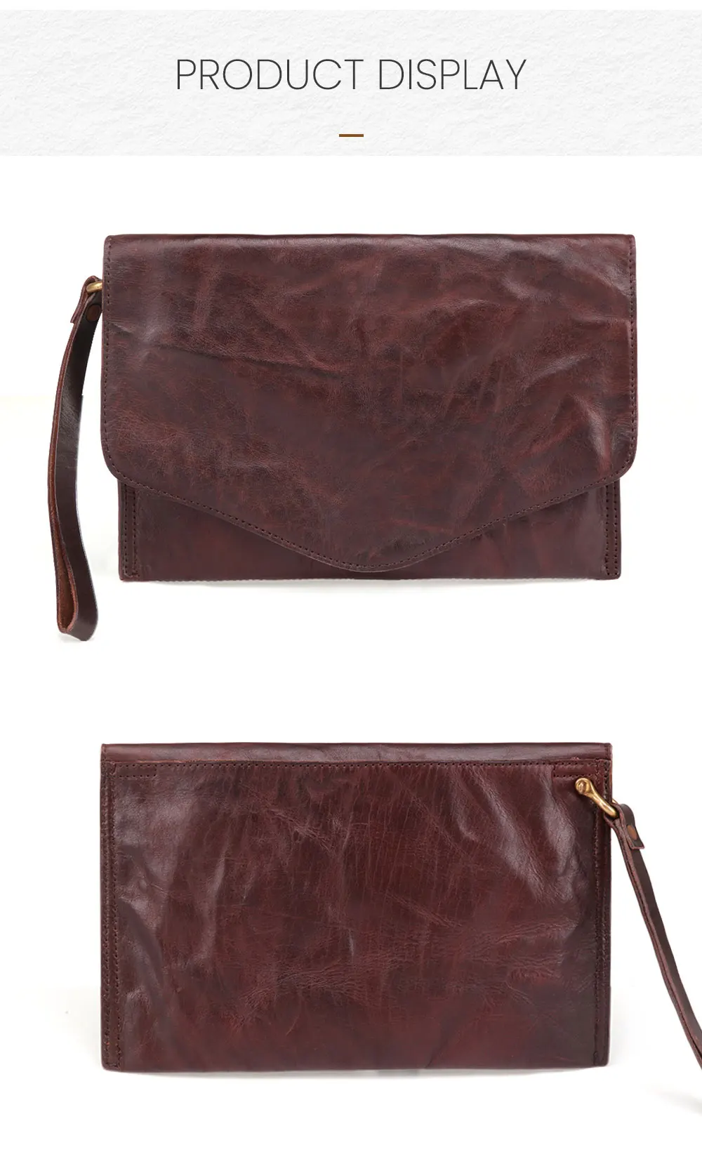 JOYIR Luxury Brand Business Men Wallet Leather Man Clutch Bag iPad Bag Vintage Male Handbag Casual Wallets Male Handy Bag