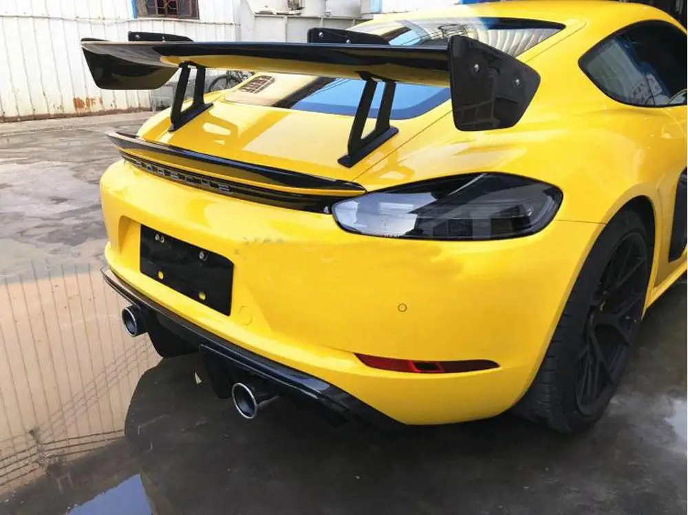 Автомобильный задний багажник спойлер багажника clubsport стиль для Porsche 981 718 987 997 998 911 GT4 углеродного волокна/Frp