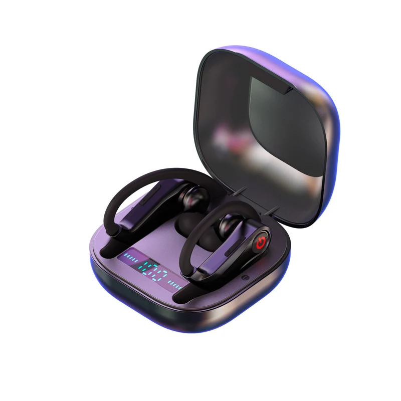HBQ Q62 5 0 Bluetooth Headset Waterproof Dual Ear mounted Earphone 950mah Charging Case Stereo Sports Wireless Headphones