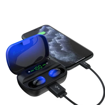 

NEW TWS Bluetooth headset sports noise reduction 5.0 digital display warehouse private model new wireless Bluetooth headset