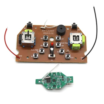 

2.4G Remote Controller Board + Receiver Board Kit 3.7V Receiver Transmitter Radio System for DIY RC Airplane Toy Quadcopter
