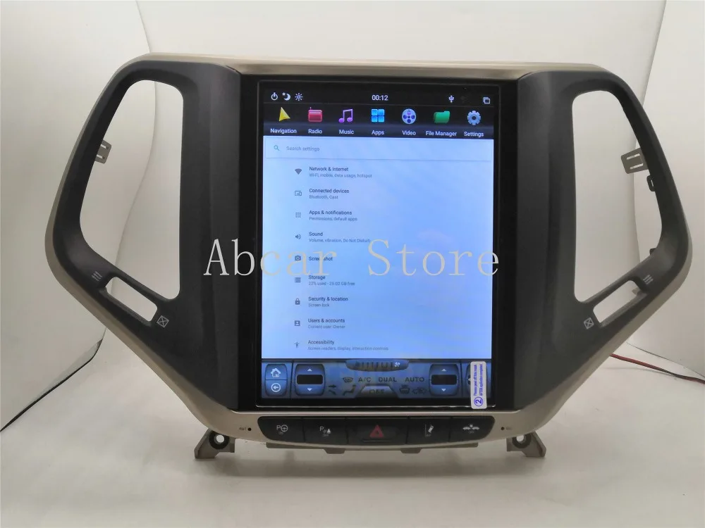 10,4 ''Tesla стиль Android 8,1 автомобильный dvd-плеер gps навигация для JEEP Cherokee- стерео радио головных устройств ips PX6 CARPLAY