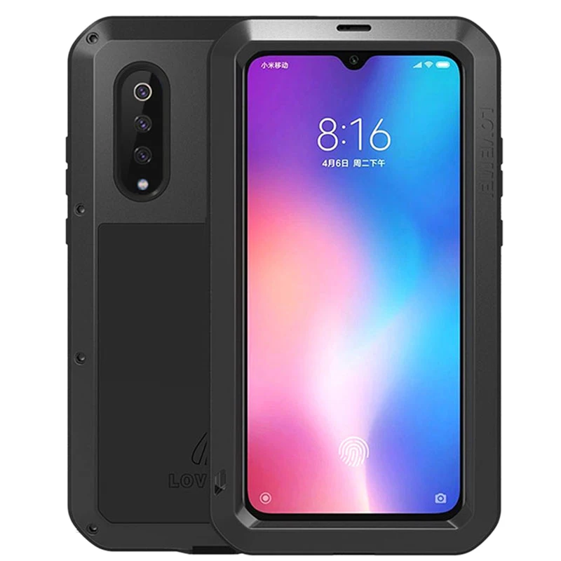 

New LoveMei Heavy Duty Aluminum Metal Silicone Hybrid Shockproof Dirtproof Waterproof Full Body Protective Cover Case for Xiaomi