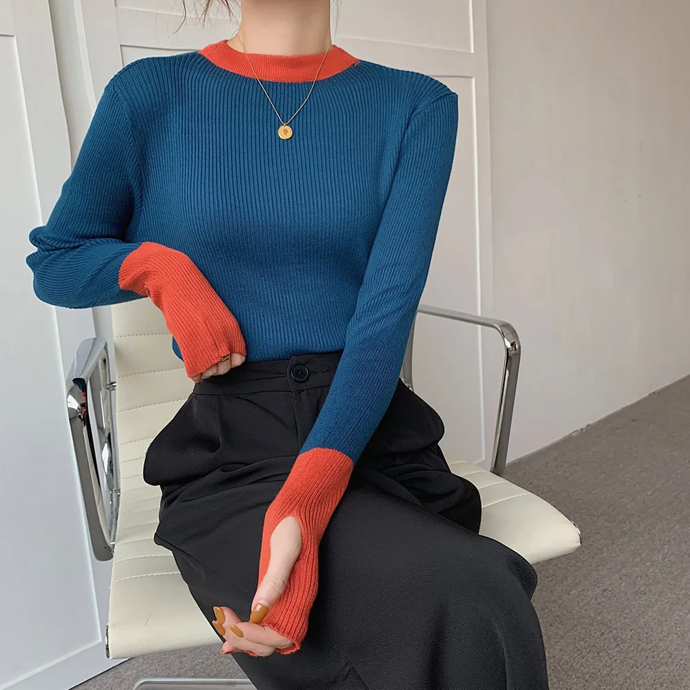 Knit Sweater Women's Jumpers With Thumb Holes Croysier Winter