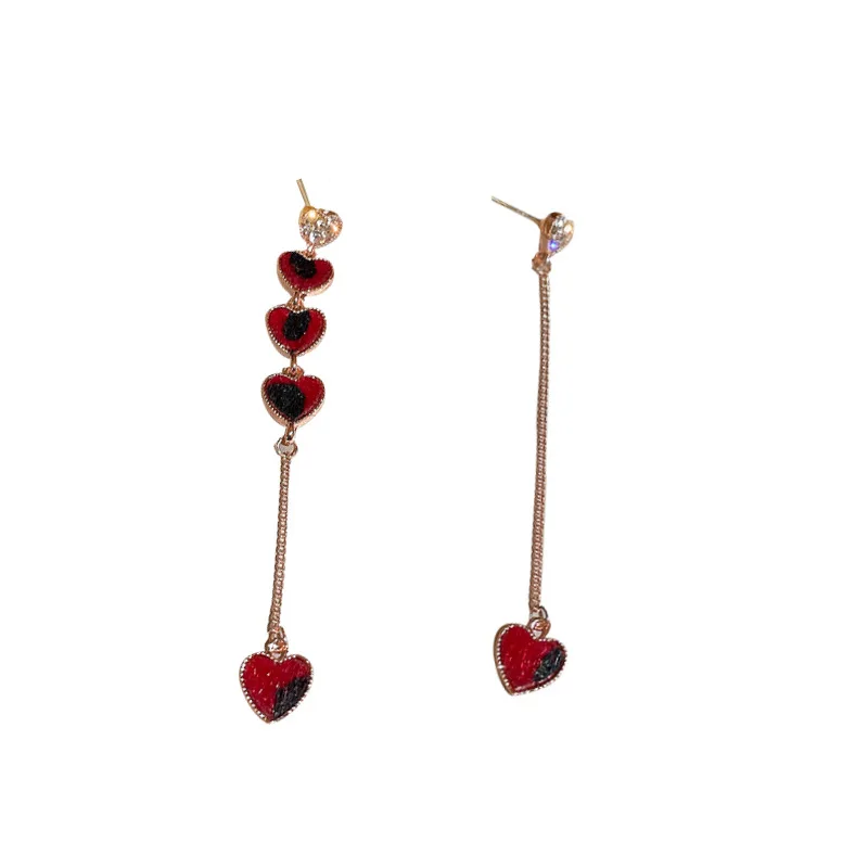 Crystal Trendy Asymmetric Crystal Loving Temperament Long Chain Women Dangle Earrings Fashion Party Gifts dangle earrings crystal earrings