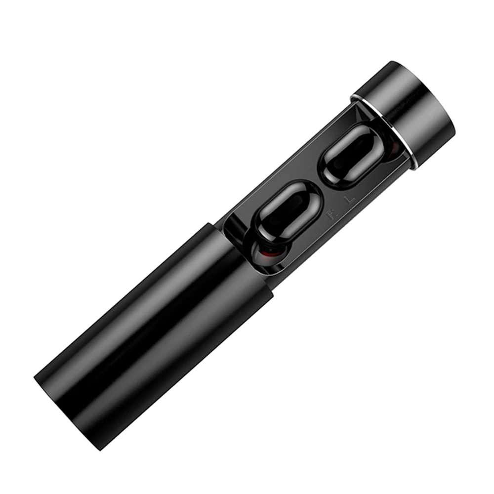 Черный Willkey A6 беспроводные Bluetooth TWS наушники гарнитура стерео бас наушники для iPhone samsung Xiaomi телефон наушники - Цвет: Черный