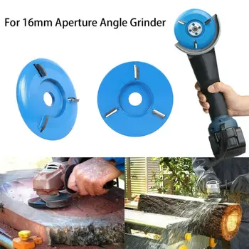 

3 Teeth Wood Carving Disc Kit Milling Cutter for 16mm Aperture Angle Grinder
