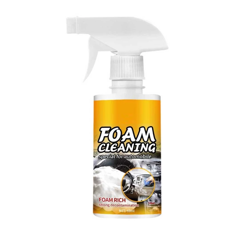 Powerful Foam Cleaner Tool Fast Acting Removers Household Must-have for Leather Seat Console Home Window Furniture