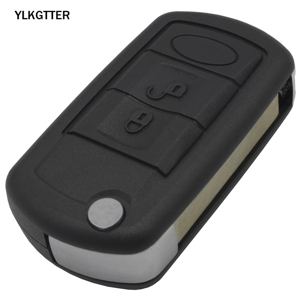 YLKGTTER 3 кнопки ключа автомобиля оболочки для Land Rover Range Rover Sport LR3 обнаружения высокое качество складной hu101 hu92 лезвие чехол для ключей