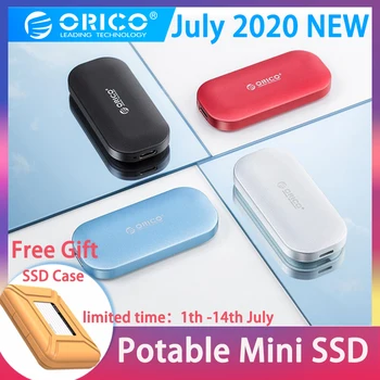 

ORICO Mini External SSD Hard Drive 1TB 500GB 250GB M.2 NVME Portable SSD USB C 3.1 10Gbps Solid State Drive for MacBook Users