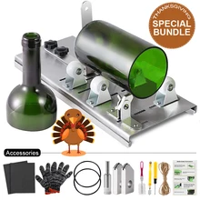 10 шт./компл. Стекло бутылка резак для резки DIY пивной бокал вина Алкоголь виски цвет Шампань рукоделие перчатки Стекло es аксессуары для волос инструмент Опора Kit