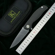 Kanedeiia Флиппер F3 складной нож m390 лезвие из титанового углеродного волокна ручка для кемпинга охоты выживания карманные Фруктовые Ножи EDC инструмент