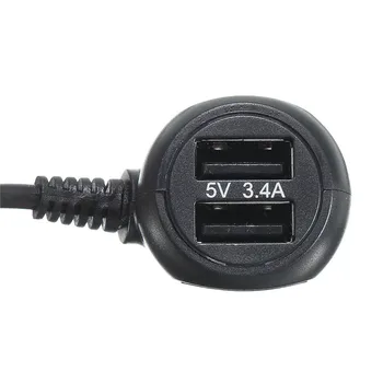 

Hot 5V 3.4A Universal Car Vehicle DC Power Charger Adapter Cord Mini USB Cable For DVR GPS Navigation Nuvi 2A With Cable