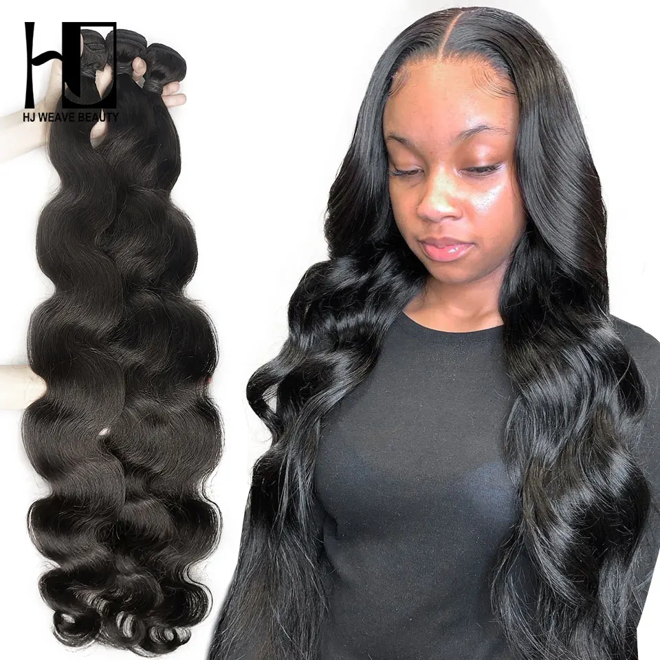 Brazilian Hair Weave Bundles Body Wave 30 40 Inch Human Hair Bundles 1