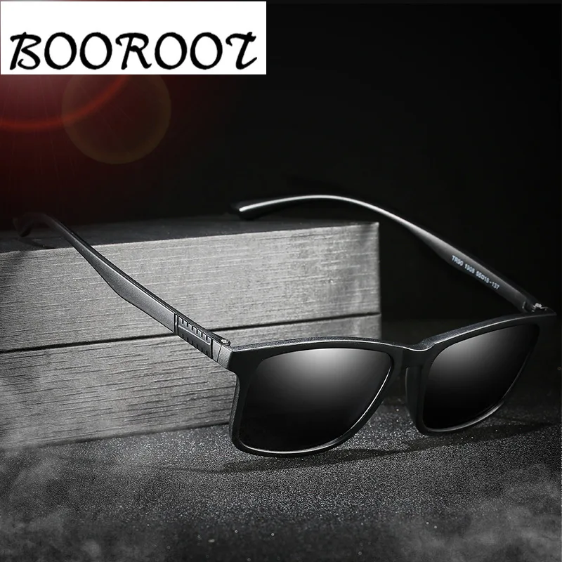 

BOOROOT TR Frame Polarized Sunglasses for Men and Women, Driving Mirror, Fishing Glasses, Classic UV400