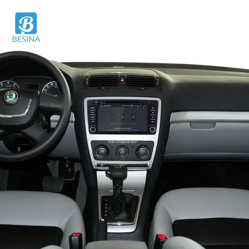 Besina автомобильный dvd-плеер Авторадио 2Din Автомагнитола аудио для Skoda Octavia Fabia Rapid Yeti Superb VW сиденье gps навигация Мультимедиа