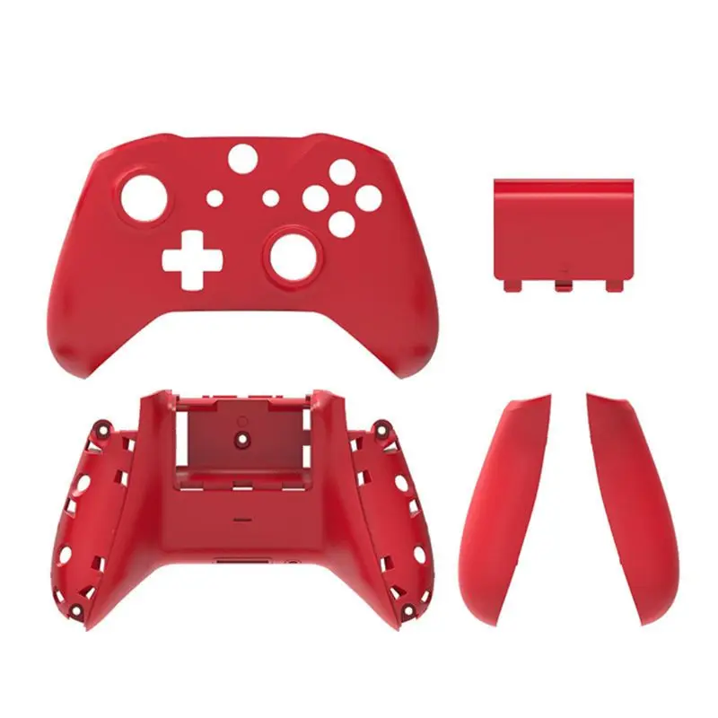 Красный Замена задней оболочки для Xbox One тонкий матовый заменить боковые ручки крышка батареи - Цвет: Красный