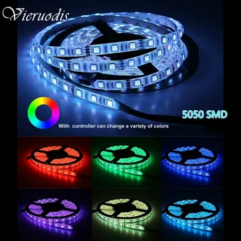 

1M/2M/5M LED Strip Light 5050 DC12V Flexible High Brightness Light Bar Waterproof Interior Home Decoration Decor Lamp Tape