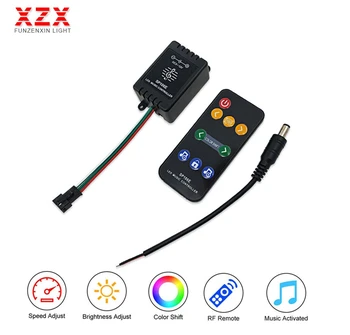 

SP106E RGB Led Strip 9keys Music Controller WS2811 /WS2812B /SK6812 Magic Led Tape Digital Colorful Music Controller DC5-12V