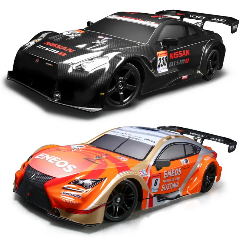 Novo 1:16 4wd drift rc carro de corrida jogo 30km/h 2.4g controle remoto  alta velocidade rc carros para adultos crianças gtr modelo brinquedos