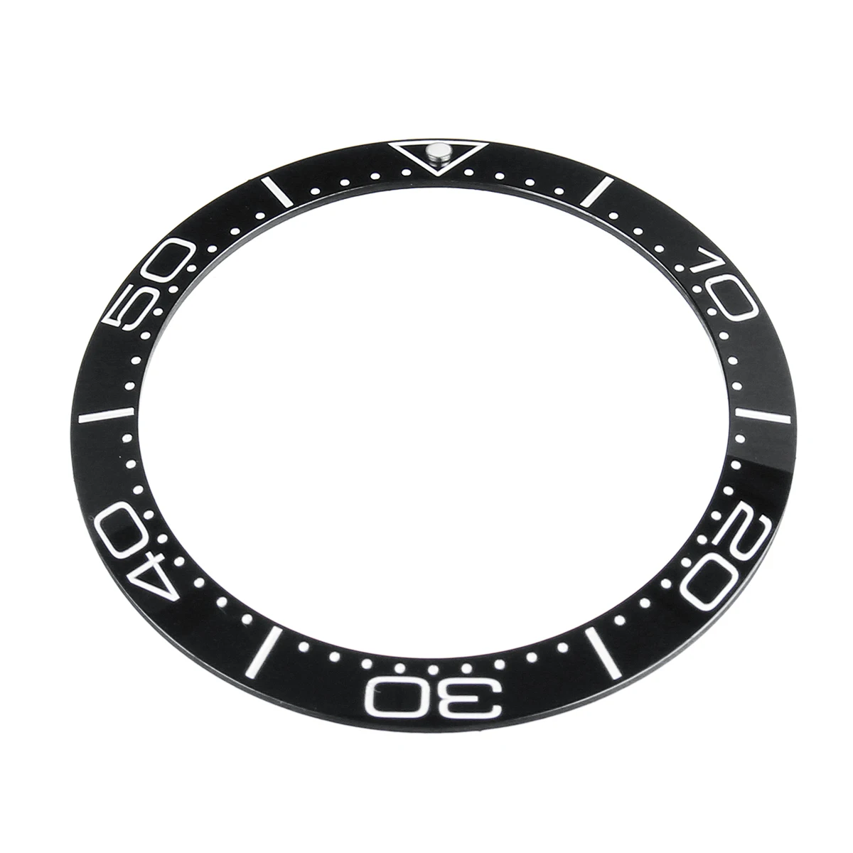 Универсальный 38 мм чехол для часов керамический ободок вставки аксессуары для Sei ko SKX007/009 часы - Цвет: Черный